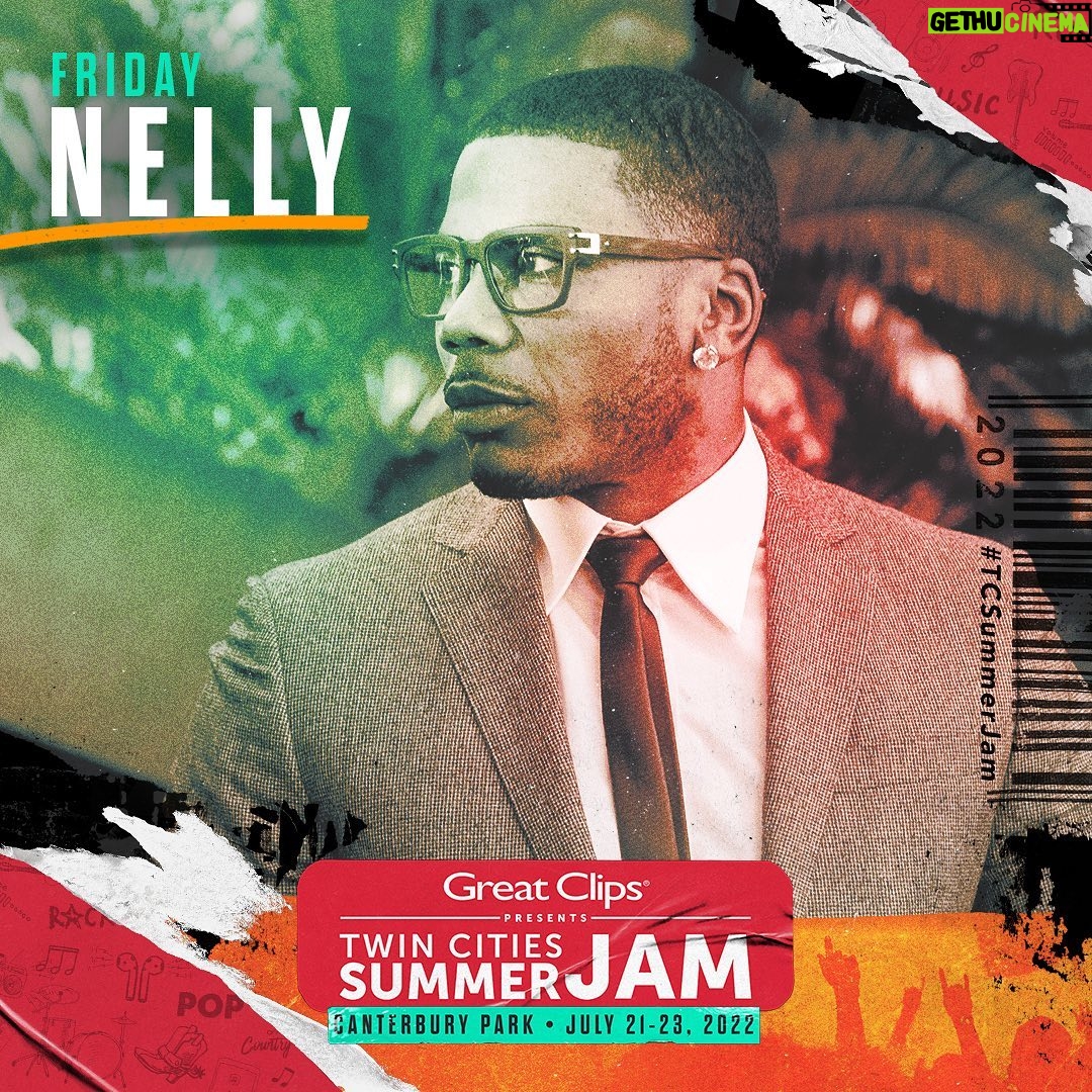 Nelly Instagram - We’re just 2 weeks away from my show at @tcsummerjam in Shakopee, MN on July 22! Get your tickets now http://bit.ly/TCSJTix