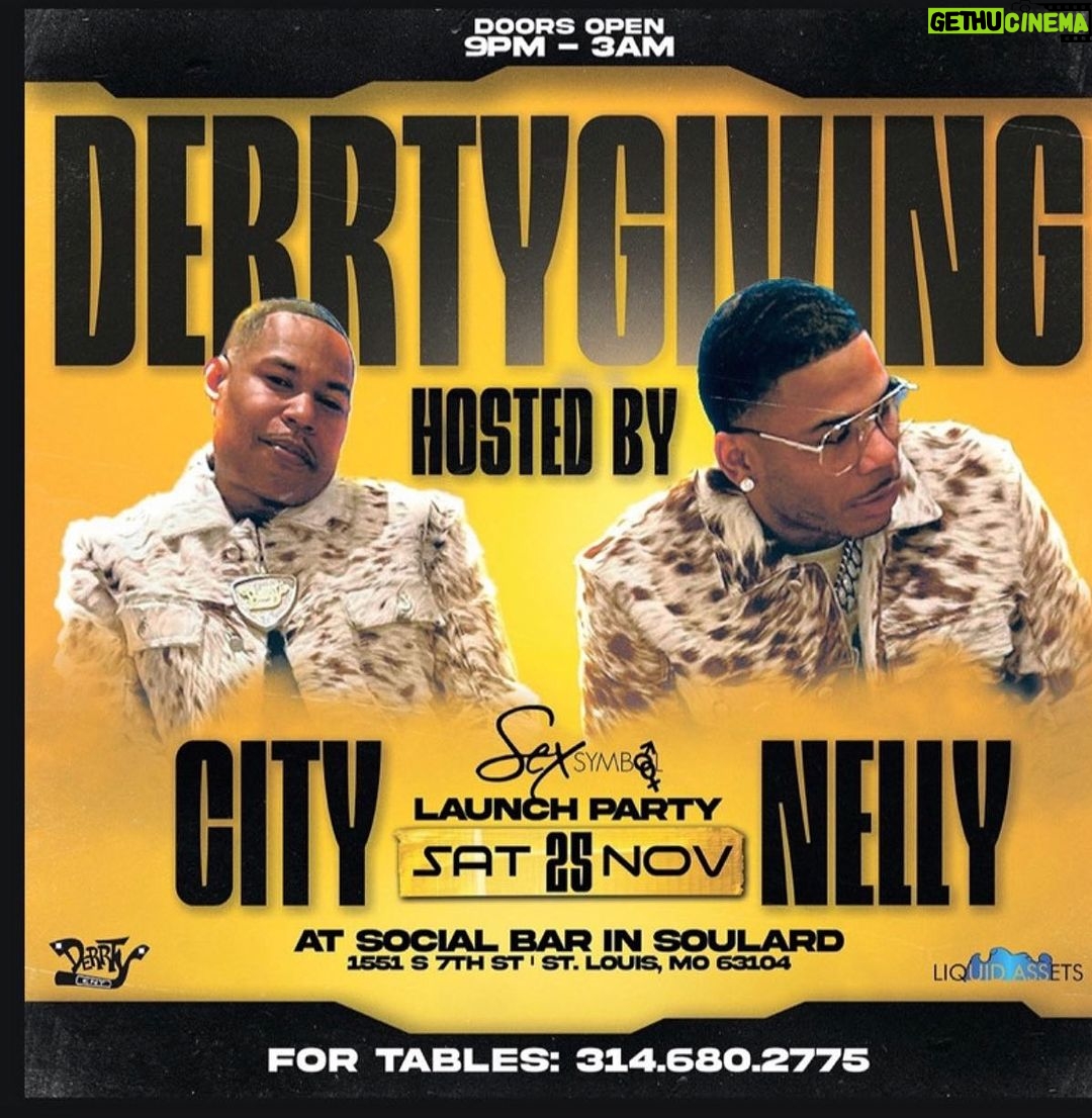 Nelly Instagram - Stl this Saturday..!!! Me and my brother @derrtycity along with @philassets going ⬆️⬆️⬆️..!!