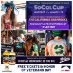 Nelly Instagram – Come to Los Alamitos Race Track today and see my team, the California Shamrocks, compete for the National Thoroughbred League’s SoCal Cup. And in Honor of Veterans Day, the first 100 fans who use the code NELLY will get free access to this event.”