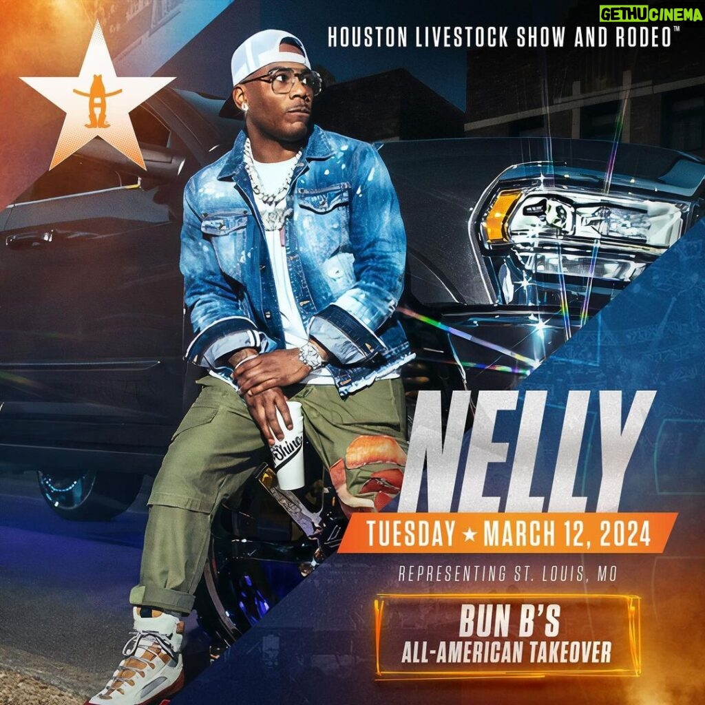 Nelly Instagram - When the plans make it out of the group chat 😏 See y’all March 12. Tickets » RODEOHOUSTON.com