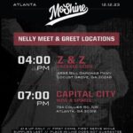 Nelly Instagram - next stop: ATLANTA 🍑 come meet @nelly on Tuesday, December 12th & snag an autographed bottle of his #MoShine‼️ swipe for more details ➡️➡️➡️ Atlanta, Georgia