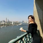 Nesreen Tafesh Instagram – Last breakfast before Ramadan with the great Nile 🌺🌙 Cairo, Egypt