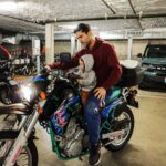 Nev Schulman Instagram - little tyke, big bike
