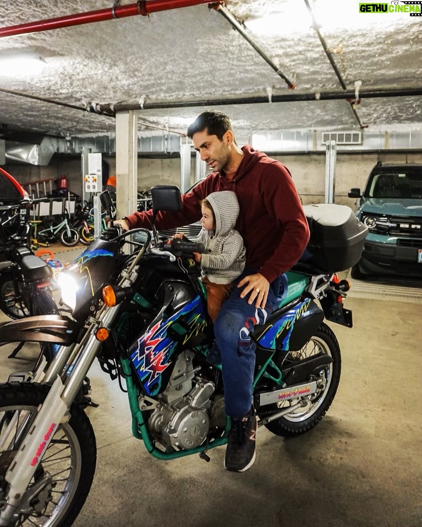 Nev Schulman Instagram - little tyke, big bike