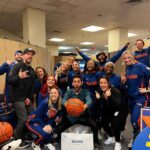 Nev Schulman Instagram – Things that happened at the Knicks game last night:
-Met @lesdogggg who showed me a drawing of her soul mate that her medium drew that she thinks might be me
-Was on the Jumbotron with @lauraperlongo 
-Randomly bumped into my brother @relson__ and uncle @baraschmcgarry 
-Hung out with @ericfuckingandre 
-Met the @knickscitydancers 
-Got to watch my boy Mitch bring home the WIN!
An absolutely epic night! Thank you @thegarden Madison Square Garden