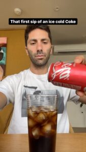 Nev Schulman Instagram - name a more refreshing first sip🦻🏼