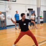 Nev Schulman Instagram - Dodgeball + @nevschulman = the best night ever!⁣ ⁣ Thank you to everyone who joined us last night for our first-ever #UJAyoungleaders dodgeball tournament. We ducked, dodged, and, most importantly, did some good raising money to help Jews around the world and New Yorkers of all backgrounds. And congrats again to Team Orange on the win! 💪💪💪