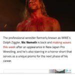 Nicholas Theodore Nemeth Instagram - Thank you @freddyinspace for the fun write-up in @bdisgusting ! Check out WANTED MAN @nicnemeth IG, YouTube, Twitter, TikTok 💀🩸🤘🏽