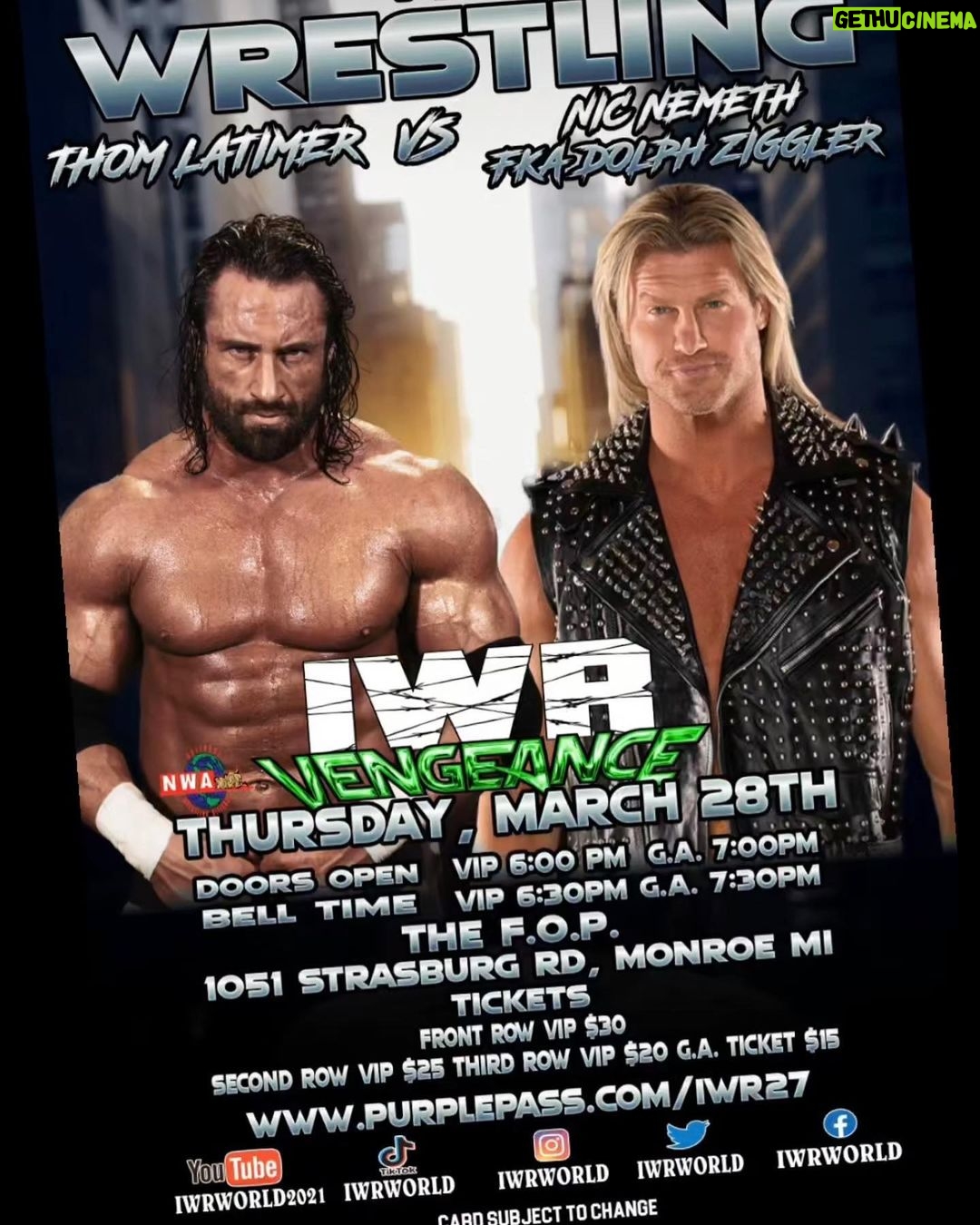 Nicholas Theodore Nemeth Instagram - DETROIT! IWR MONROE, MI. #LFG
