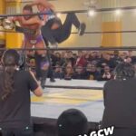 Nicholas Theodore Nemeth Instagram - NEMETH BROS are EVERYWHERE! . @gamechangerwrestling Los Angeles 2/3/24 . . Thanks @jsaf125 for the clip!