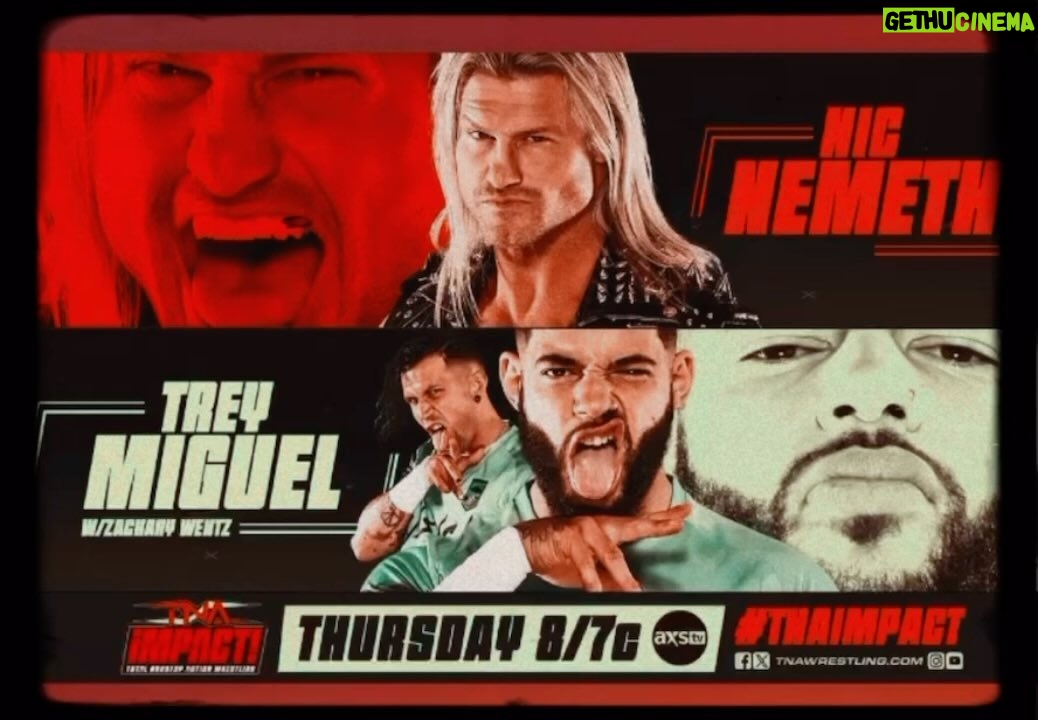 Nicholas Theodore Nemeth Instagram - #TNA #tnaimpact TONIGHT @axstv #tnawrestling