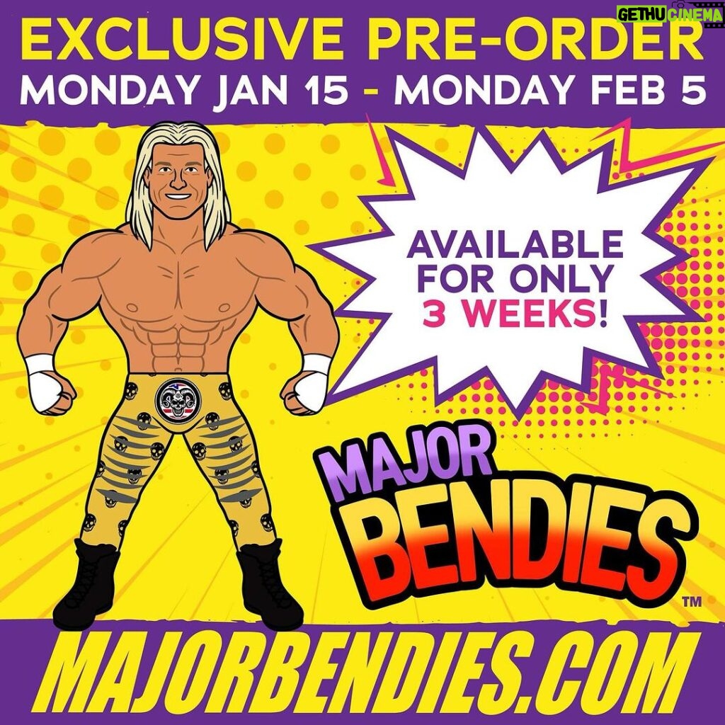 Nicholas Theodore Nemeth Instagram - The Wanted Man is here to steal the show and the #MajorBendies line! Get your @NicNemeth figure at MajorBendies.com before it’s too late! A welcome part of the Major family can be yours as long as you pre-order by February 5th! #ScratchThatFigureItch