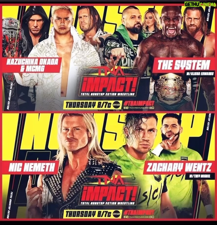 Nicholas Theodore Nemeth Instagram - #TNAiMPACT TONIGHT 8pm @axstv @tnawrestling #tnawrestling