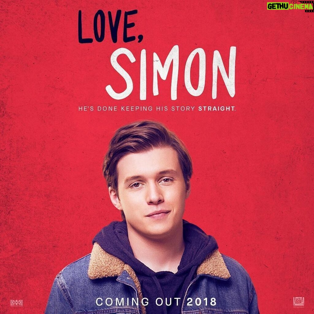 Nick Robinson Instagram - Very excited to share this. Everyone deserves a great love story. No exceptions. Happy #comingoutday #lovesimon