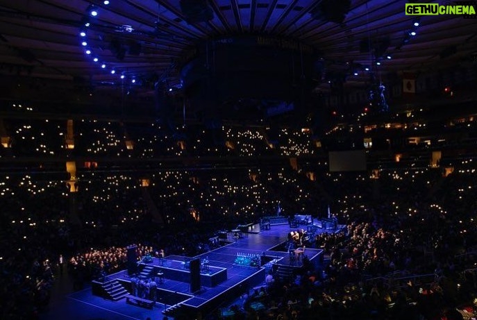 Nick Robinson Instagram - We played the Garden yesterday. Thank you to all the students and teachers who came out and cheered, and screamed and laughed and listened. You were the best audience we’ve ever had. And thank you to everyone at MSG that made it possible. Truly an unforgettable night. Thank you. ❤️ Madison Square Garden