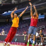 Nick Young Instagram - Showing these young bucks what’s up 😂😂😂😂😂😂 hoopers can hoop in anything lol my Jorts look good lol