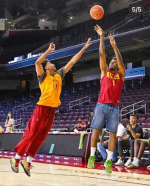 Nick Young Instagram - Showing these young bucks what’s up 😂😂😂😂😂😂 hoopers can hoop in anything lol my Jorts look good lol