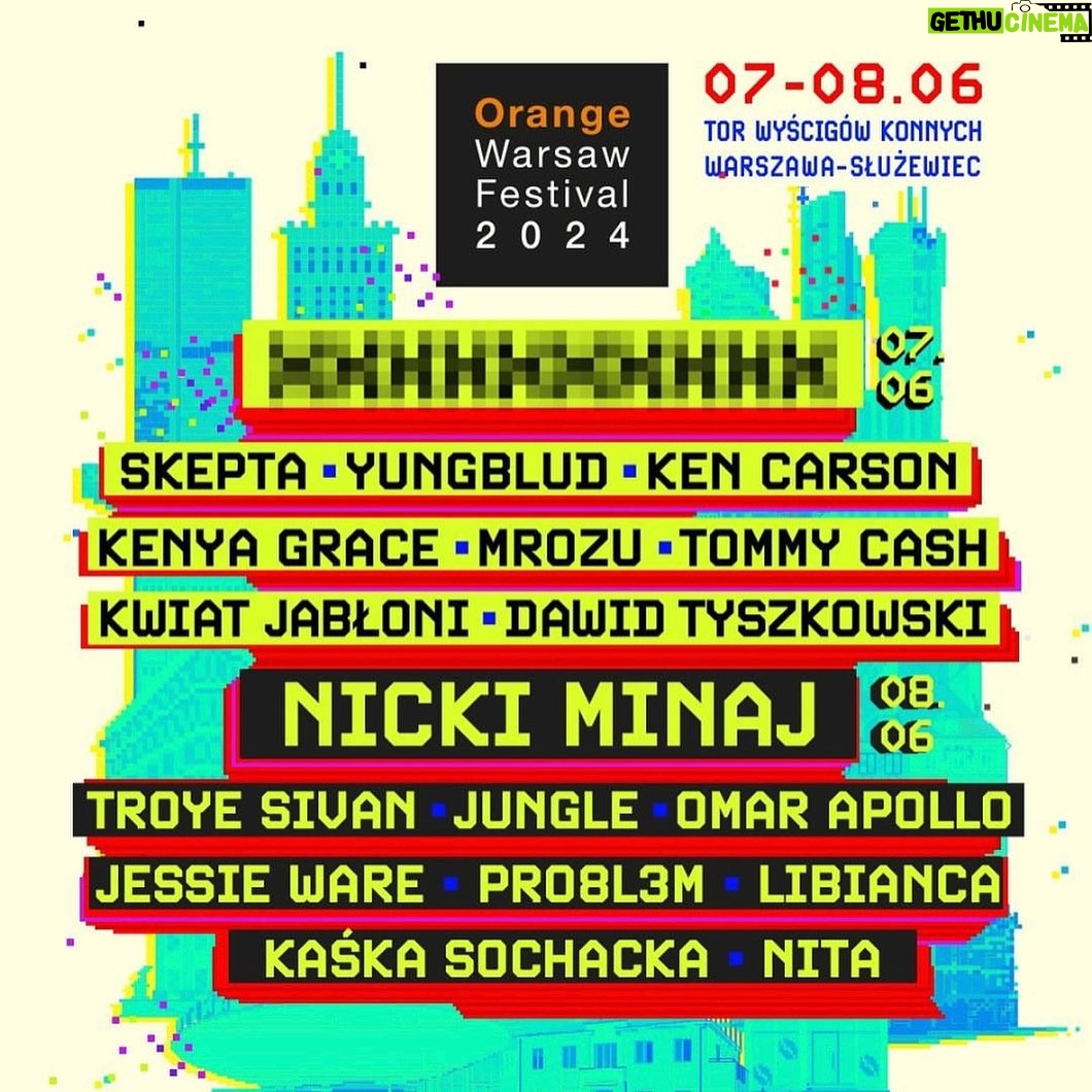 Nicki Minaj Instagram - #WorldTourNika is bringing the #PinkFriday2 TOUR to Poland. Polish Barbz 🇵🇱🫶🏽♥️😘🎫 Repost from @orange_warsaw_festival • Nicki Minaj pierwszą headlinerką Orange Warsaw Festival 2024! Jedna z najważniejszych raperek i osobowości świata muzyki, z 12 nominacjami do Grammy na koncie wystąpi na Orange Stage 8 czerwca! W grudniu ukazał się jej piąty albumu „Pink Friday 2” i od razu zadebiutował na szczycie sprzedaży w USA. A już 8 czerwca Nicki wbija do Warszawy. Szykujcie się! Early Bird Tickets w sprzedaży do 26.02 (lub do wyczerpania puli biletów) 🎫 orangewarsawfestival.pl/bilety #owf2024 @nickiminaj