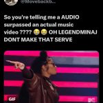 Nicki Minaj Instagram - Imagine being backed by a machine & going up against me, THEE MACHINE. Imagine spending money on a music video & full campaign only for an audio of a blank screen with just my RAPS to gets more views. A rap I made up joking on IG LIVE in mins 🎀 Broke APPLE MUSIC & YOUTUBE records. 🎀 NOW WE WAITING ON SPOTIFY!!!!!!! WHO WANNA PLAY WIT NICKI?!?? 🤣 Spotify ain’t gotta lie!!!!!! They REALLY STREAMING my music. 😎 #BigFOOT This is what happens when you think FAKE BOTS, PAID BLOGS & FAKE STUNTS will win the war in 2024 🎀 this is thinking you that bitch then running into THAT BITCH. #HeavyOnIt @tateko1 lets GOOOOOOOOOOO #GagCITY WHO MAD?!?!!!!!! Idc 😝🤣