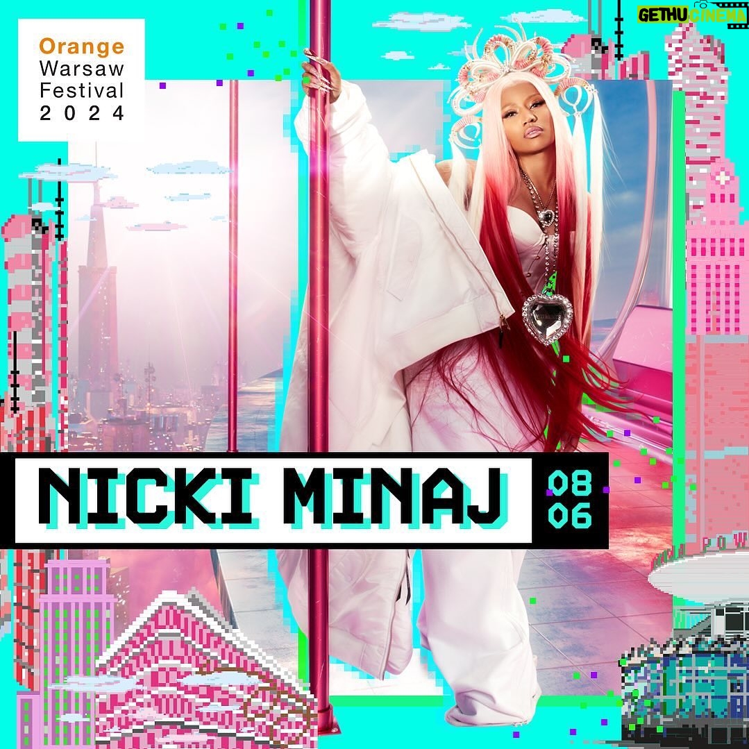 Nicki Minaj Instagram - #WorldTourNika is bringing the #PinkFriday2 TOUR to Poland. Polish Barbz 🇵🇱🫶🏽♥️😘🎫 Repost from @orange_warsaw_festival • Nicki Minaj pierwszą headlinerką Orange Warsaw Festival 2024! Jedna z najważniejszych raperek i osobowości świata muzyki, z 12 nominacjami do Grammy na koncie wystąpi na Orange Stage 8 czerwca! W grudniu ukazał się jej piąty albumu „Pink Friday 2” i od razu zadebiutował na szczycie sprzedaży w USA. A już 8 czerwca Nicki wbija do Warszawy. Szykujcie się! Early Bird Tickets w sprzedaży do 26.02 (lub do wyczerpania puli biletów) 🎫 orangewarsawfestival.pl/bilety #owf2024 @nickiminaj