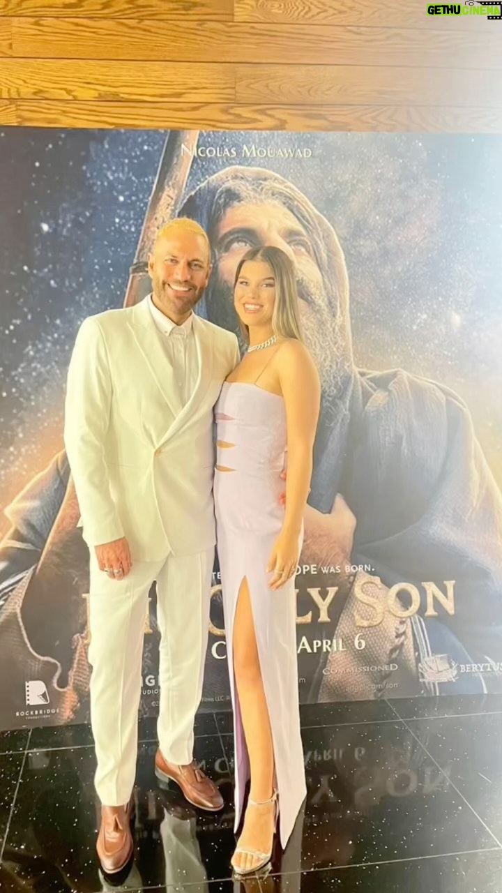 Nicola Mouawad Instagram - My biggest support and forever my backbone 🤍 Her Dress by @basilsodaworld Styled by @styledbyibra 💫 My Suit by @moamenawadofficial . Yesterday s HIS ONLY SON lebanese premiere. Thankful for all of you who were there and Super thankful to @berytusproduction for bringing this movie to the lebanese audience 🌟 #nicolasmouawad #beirut #lebanon #cairo #egypt #actor #acting #نيقولا_معوض #بيروت #لبنان #القاهرة #مصر