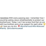 Nicola Mouawad Instagram - To what you wrote and more.. To God always keeping us this close and To us always reckoning who we ve been, who we are and who we will always be to each other and to each other s family 💛 #18 #years #brothers . #brotherhood #life #family #nicolasmouawad #beirut #lebanon #cairo #egypt #actor #acting ‎#نيقولا_معوض #بيروت #لبنان #القاهرة #مصر