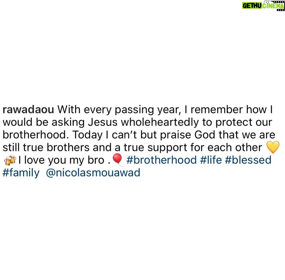 Nicola Mouawad Instagram - To what you wrote and more.. To God always keeping us this close and To us always reckoning who we ve been, who we are and who we will always be to each other and to each other s family ๐ #18 #years #brothers . #brotherhood #life #family #nicolasmouawad #beirut #lebanon #cairo #egypt #actor #acting โ#ูููููุง_ู
ุนูุถ #ุจูุฑูุช #ูุจูุงู #ุงููุงูุฑุฉ #ู
ุตุฑ