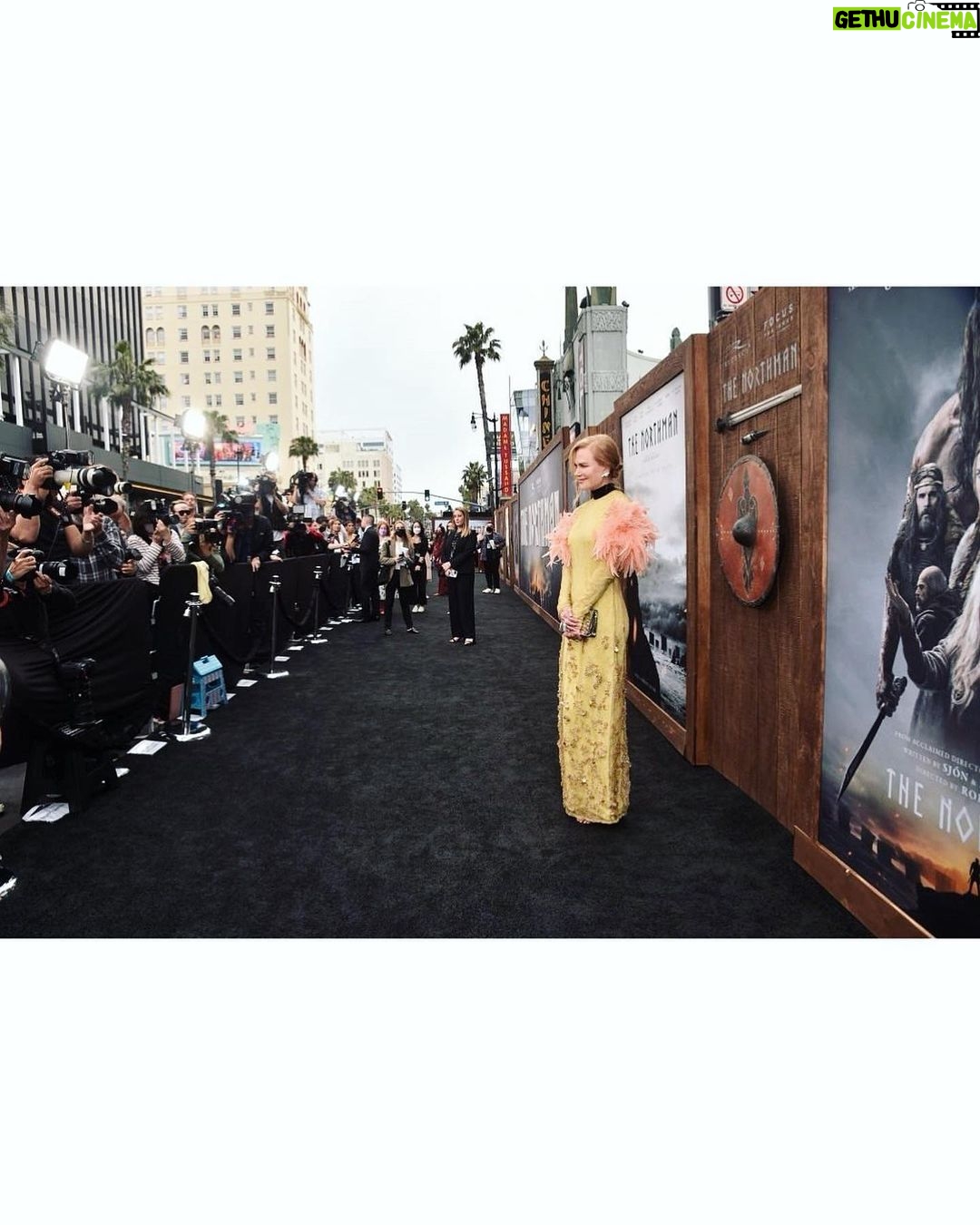 Nicole Kidman Instagram - Excited to reunite with my fellow cast & crew at the premiere of #TheNorthman tonight ✨💗❄️ TCL Chinese Theatres