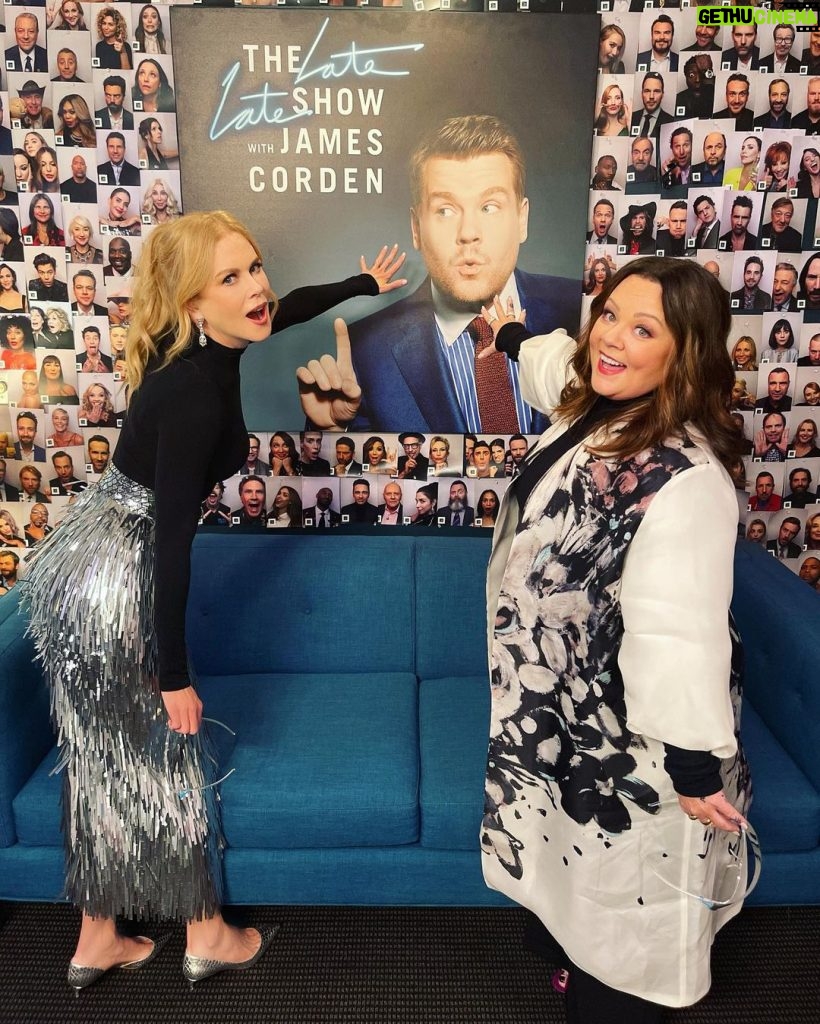 Nicole Kidman Instagram - So much fun with @MelissaMcCarthy & @J_Corden on @LateLateShow 💕 #NinePerfectStrangers The Late Late Show with James Corden