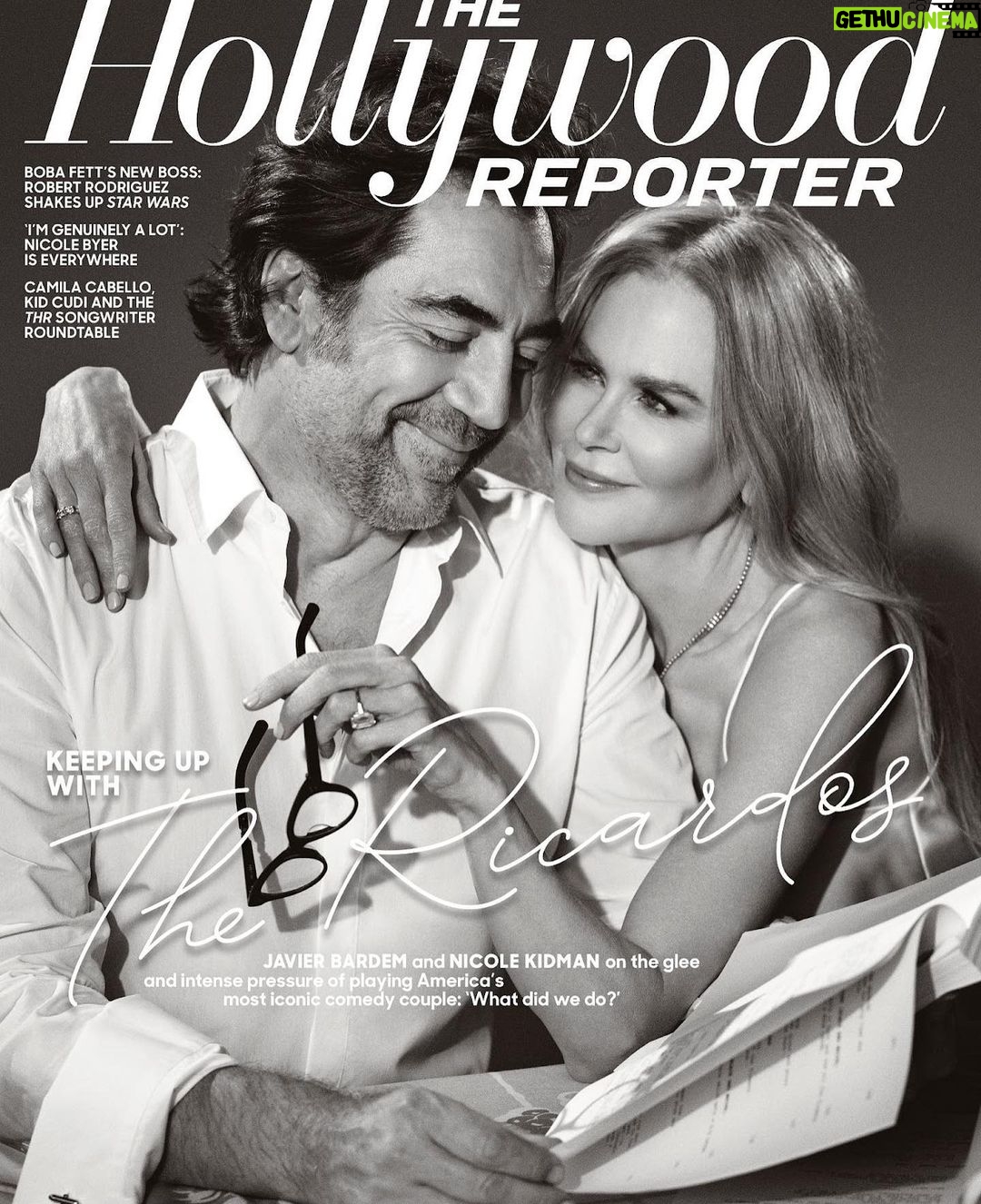Nicole Kidman Instagram - The December Issue of @HollywoodReporter with @BardemAntarctic ✨ #BeingTheRicardos