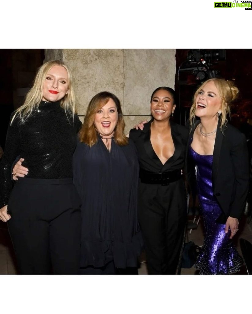 Nicole Kidman Instagram - Loved partying with all these women. Congrats @MelissaMcCarthy on your InStyle Icon Award! So happy to be able to present it to you ❤️ #InStyleAwards