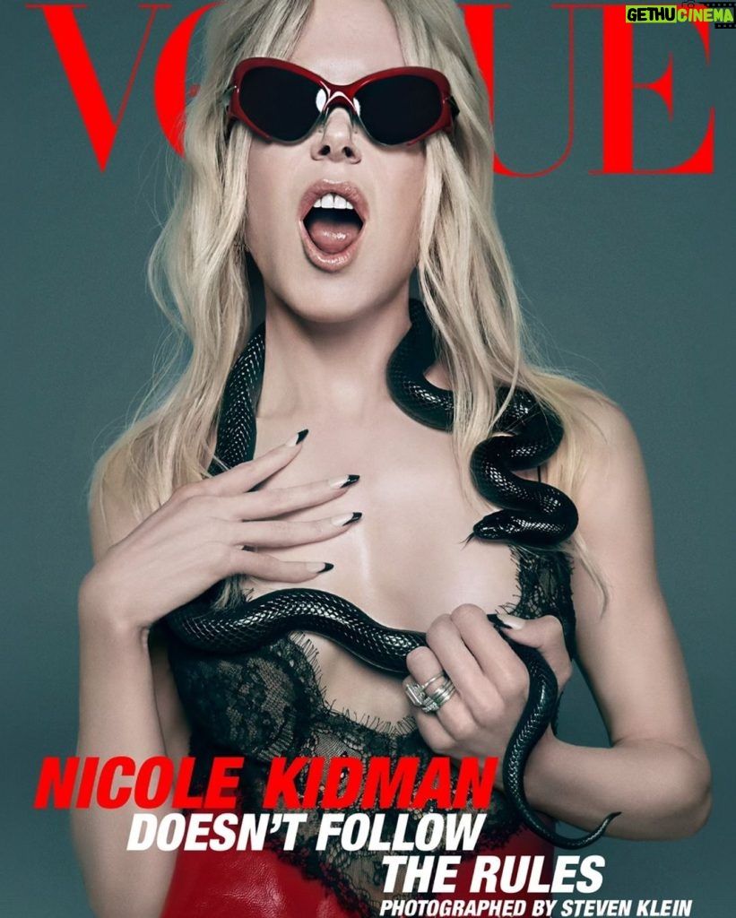 Nicole Kidman Instagram - Thank you @VogueAustralia @ChristineCentenera @StevenKleinStudio ❤️