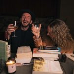 Nicole Richie Instagram - We were originally supposed to do this interview at @vromansbookstore amongst friends and fellow readers. But we made it work live-streaming from the backyard, our pod of 2, surrounded by our favorite books, and we made the wine bottles our friends. Congratulations on your new book @jedidiahjenkins! #LikeStreamsToTheOcean