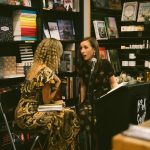 Nicole Richie Instagram - I look like I’m about to propose to @sashasagan... and I probably would have. Last nights book talk/party/turn up for her new book For Small Creatures Such As We was so much fun. This book will leave you with your mind blown, and your heart about to burst. Congratulations Sasha, I love you! Get this book. Trust... 🌎💫📚 Book Soup
