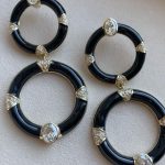 Nicole Richie Instagram - Jewels for a Queen 🖤 Custom @houseofharlow1960 enamel and white diamond door knocker earrings, cocktail ring, and oval studs for @Adele.