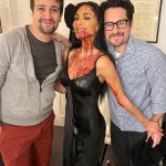 Nicole Scherzinger Instagram - LEGENDS… What a night to remember! Thankyou so much @lin_manuel and @jjabramsofficial for coming to our show @sunsetblvdmusical lysm! ♥️