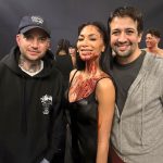Nicole Scherzinger Instagram - LEGENDS… What a night to remember! Thankyou so much @lin_manuel and @jjabramsofficial for coming to our show @sunsetblvdmusical lysm! ♥️
