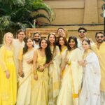 Nidhi Shah Instagram - Wedding season survivors reporting😁 . @anish_sawalka @karishma8193 #yaarkishaadi #baraatis #reels #feelitreelit #weddings