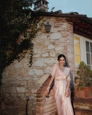 Niharika Konidela Instagram - When I ran off with the photographer amidst the wedding of #varunlav 😬