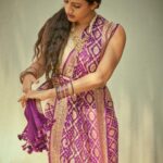 Niharika Konidela Instagram - Celebrating Goddess Mahagauri, the embodiment of grace and beauty. Purple depicts grandeur and nobility. . Shot by @arifminhaz Styled by @prashantiramesh Jewels @shopkitakaturi HMU @ravipasupuleti Photo Asst @__azmathajju @thema.rudrani Styling Asst - @phani__reddy
