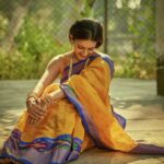 Niharika Konidela Instagram - Celebrating Goddess Skandamata, the mother of lord Karthikeya. The bright yellow signifies motherhood and compassion . Shot by @arifminhaz Styled by @prashantiramesh HMU @ravi_pasupuleti Photo Asst @__azmathajju @thema.rudrani Styling Asst - @phani__reddy