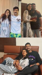 Niharika Konidela Instagram - It was a very special rakhi indeed. 💫 One brother is getting married, one brother just became a dad and one brother came to India after 5 years. #ALLLOVE ♥️