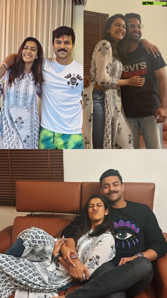 Niharika Konidela Instagram - It was a very special rakhi indeed. 💫 One brother is getting married, one brother just became a dad and one brother came to India after 5 years. #ALLLOVE ♥