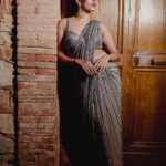 Niharika Konidela Instagram - All shimmer for #VarunLav cocktails . Styled by @ashwin_ash1 & @hassankhan_3 Clicked by @thehouseontheclouds Outfit by @rohitgandhirahulkhanna Shoes @jimmychoo HMU @alankarmakeupstudio Borgo San Felice