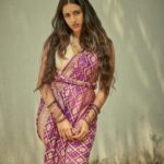 Niharika Konidela Instagram - Celebrating Goddess Mahagauri, the embodiment of grace and beauty. Purple depicts grandeur and nobility. . Shot by @arifminhaz Styled by @prashantiramesh Jewels @shopkitakaturi HMU @ravipasupuleti Photo Asst @__azmathajju @thema.rudrani Styling Asst - @phani__reddy