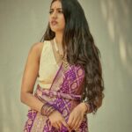 Niharika Konidela Instagram - Celebrating Goddess Mahagauri, the embodiment of grace and beauty. Purple depicts grandeur and nobility. . Shot by @arifminhaz Styled by @prashantiramesh Jewels @shopkitakaturi HMU @ravipasupuleti Photo Asst @__azmathajju @thema.rudrani Styling Asst - @phani__reddy