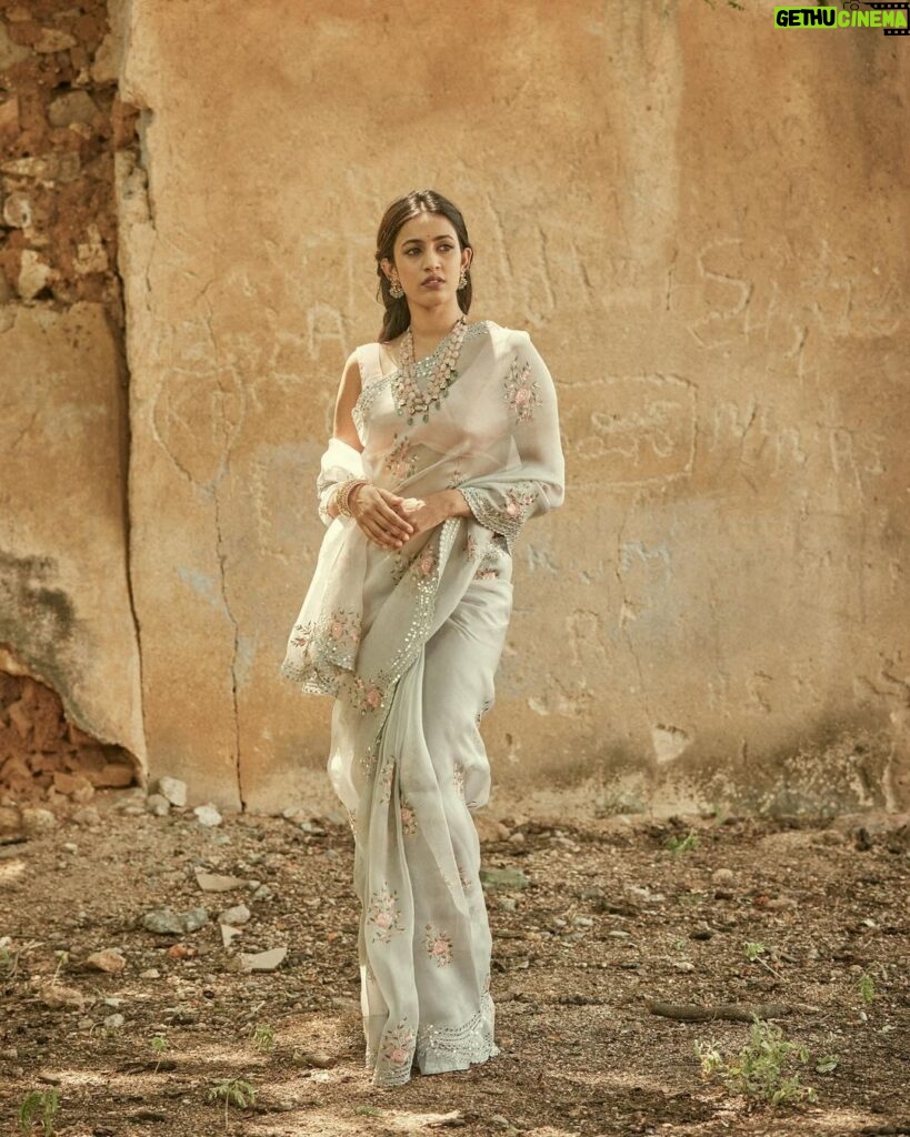Niharika Konidela Instagram - Celebrating Goddess Kalarathri, Grey depicts destruction and liberation 🩶 . Shot by @arifminhaz Styled by @prashantiramesh HMU @ravi_pasupuleti Photo Asst @__azmathajju @thema.rudrani Styling Asst - @phani__reddy