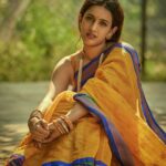 Niharika Konidela Instagram - Celebrating Goddess Skandamata, the mother of lord Karthikeya. The bright yellow signifies motherhood and compassion . Shot by @arifminhaz Styled by @prashantiramesh HMU @ravi_pasupuleti Photo Asst @__azmathajju @thema.rudrani Styling Asst - @phani__reddy