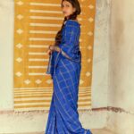 Niharika Konidela Instagram - Celebrating Goddess Kushmanda, the creator of the Universe 🌏 Regal blue signifies all creation and radiating strength . Shot by @arifminhaz Styled by @prashantiramesh HMU @ravi_pasupuleti Photo Asst @__azmathajju @thema.rudrani Styling Asst - @phani__reddy