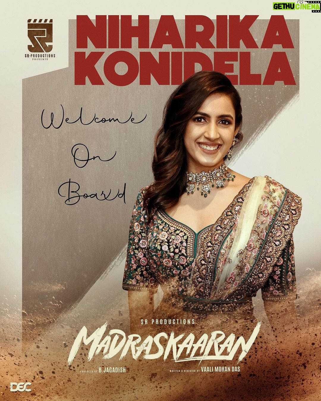Niharika Konidela Instagram - The fabulous @niharikakonidela has just joined the cast of #Madraskaaran, bringing her charisma and charm to make it even more beautiful! 💥 Join the ride with @shanenigam786 @srproductions_official @the_name_is_vaalee @kalaiyarasananbu @sathishoffl @teamaimpr @decoff l Chennai, India